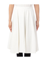 ハイウエストフレアミディスカート/ホワイト系(002)