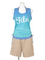 FILAグラデーションタンキニ4点セット/ブルー