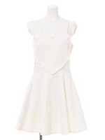 LOVE IN CANDY SALOPETTE SKIRT/INDIGO BLUE