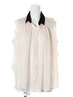 SVL GATHERED BLOUSE/BLUE