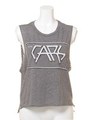 【CHASER】LICENCE PLATE LOGO-THE CARS VINTAGE TRI-BLEND MUSCLE CROP/グレー