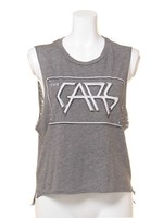 【CHASER】LICENCE PLATE LOGO-THE CARS VINTAGE TRI-BLEND MUSCLE CROP/グレー