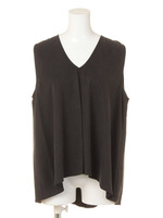 【Omekashi】深Vタンクブラウス/ブラック