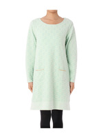 ふくれジャカードワンピース/グリーン系(021)