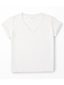 スーペリアコットン VネックTシャツ ウィメンズ/ブルー系(090)