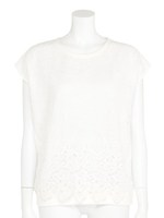 フロントレースTOPS/オフホワイト