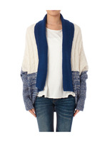 配色ドルマンニットカーディガン/ベージュ系(051)