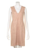 スウェードワンピース/BLK