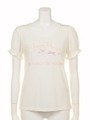 メッセージハートロゴTシャツ/ホワイト