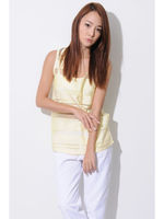 【OU】ランダムボーダーTOP/YELLOW