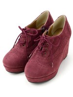 レースアップブーティー/ネイビー