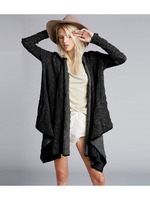 ロングトッパーカーディガン/ブラック(119)