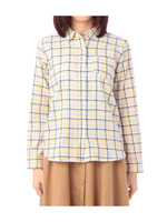 起毛チェックシャツ/イエロー(232)