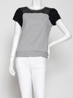 切替カットソー/グレー