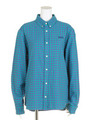 TOMBOY PLAID BIG SHIRT/BLUE