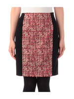 ジオメトリック風ドッキングスカート/ブルー(192)