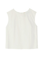 スクエアノースリーブブラウス/オフホワイト(003)