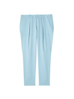 タック使いストレッチクロップドパンツ/ホワイト(003)