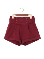 6つ釦ハイウエストショート/PT/デニム/コン