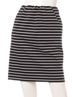 BODER SKIRT/BLKxGRY