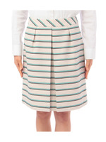 Wラインボーダー柄スカート/ベージュ系(352)