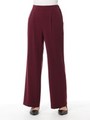 ★マジョリカジョーゼットワイドパンツ/ボルドー