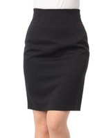 ハイウエストタイトスカート/ブラック