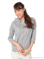 パーカー5分袖　2/イエロー