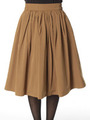 布帛 スカート/キャメル