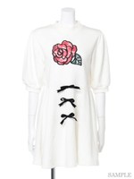 ＲＶ　胸Ｒｏｓｅ裏毛Ｔ／Ｃ/PNK