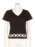 クロス編みTOPS/ＫＨＡＫＩ