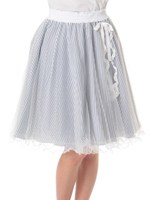 ハートモチーフ付チュールスカート/コン