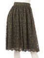 ラッセルレーススカート/モカカーキ