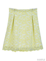 レース×ドットチュールSK/イエロー