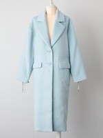 レースアップシャギーコート/MOCA