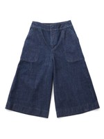 BIG POCKET DENIM GAUCHO PANT/INDIGO