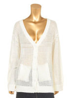 WラインMIX透かしニットCD/LGREEN