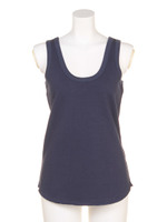 【BED&BREAKFAST】SWEDISH TUCK STITCH JERSEY Tank/NAVY