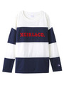 【X-girl×Champion】STRIPED L/S TOP/WHITE