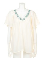 【anap mimpi】刺繍テープブラウス/O.WHT