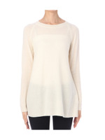 カシミヤフレアニット/ホワイト(005)