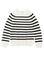 Letroyes CREWNECK LOW GAUGE KNIT STRIPE/ブラック(119)