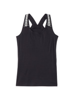 エックスバックビーズリブタンクトップ/ホワイト(001)