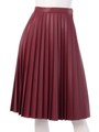 シアタープリーツスカート/バーガンディ