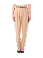 ダブルクロスハイウエストパンツ/ベージュ(052)