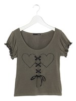 ハートスピンドルT/ホワイト