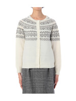 フェアアイルクルーネックカーディガン/オフホワイト(003)