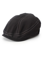 ラインテープ付きハンチング帽/ブラック(019)