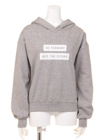 ラインロゴ裏毛PO/杢GRY