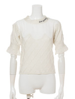 RV yummyニットTOPS/WHT
